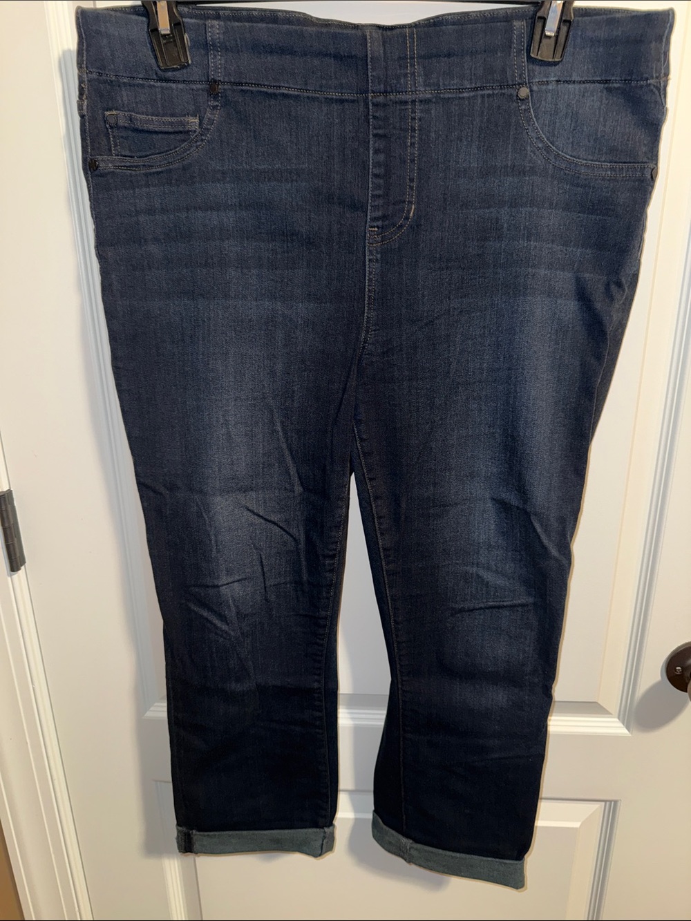 Liverpool Dark Wash Cropped Ankle Jeans